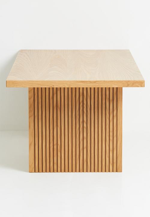 Sixth Floor - Groove coffee table - oak veneer