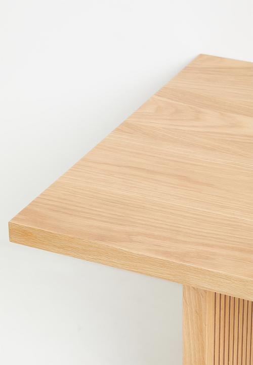 Sixth Floor - Groove coffee table - oak veneer