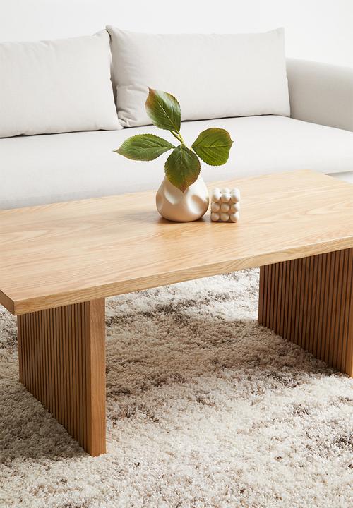Sixth Floor - Groove coffee table - oak veneer
