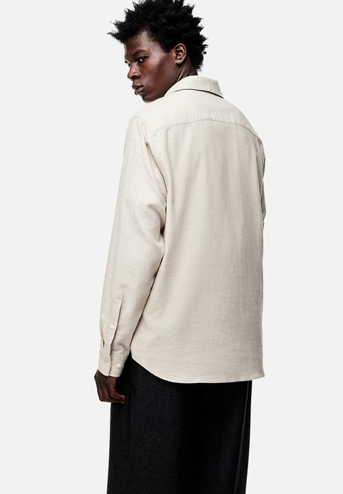 H&M - Regular fit flannel shirt - beige