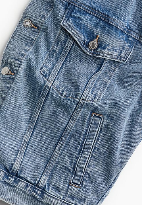 H&M - Oversized denim jacket - light denim blue