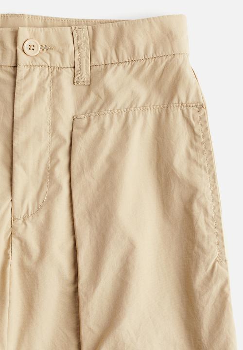 H&M - Cotton cargo trousers - light beige