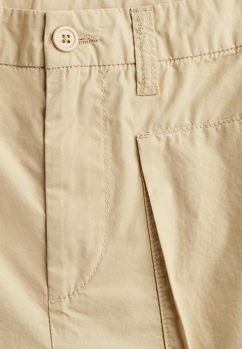 H&M - Cotton cargo trousers - light beige