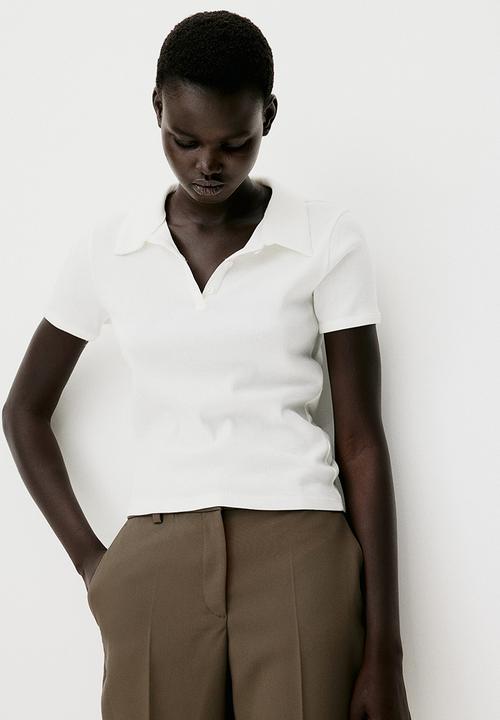 H&M - Cigarette trousers - dark khaki green