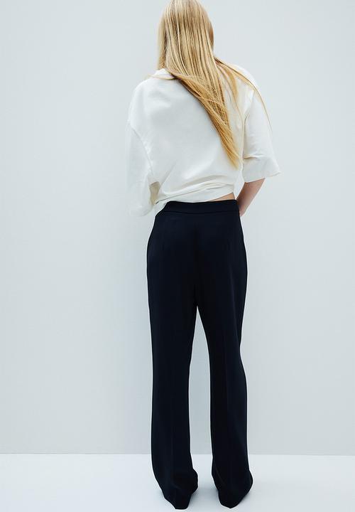 H&M - Wide trousers - navy blue