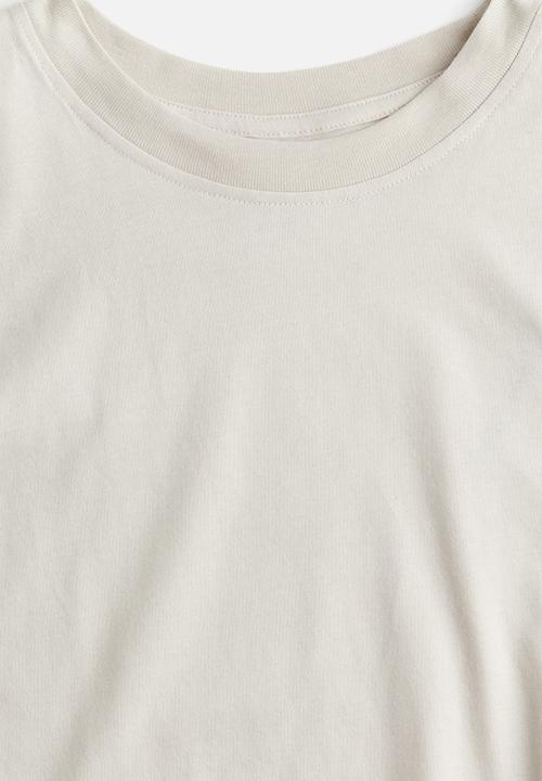 H&M - Oversized T-shirt - light beige