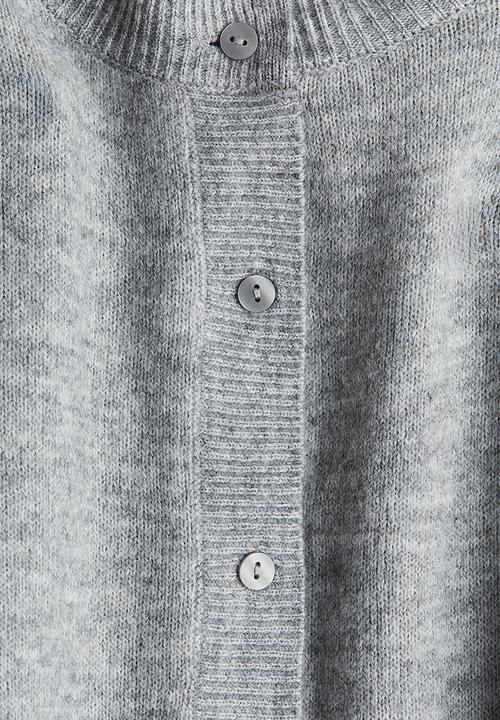 H&M - Fine-knit cardigan - grey marl