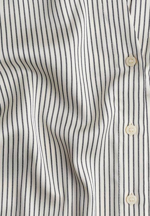 H&M - V-neck blouse - cream striped