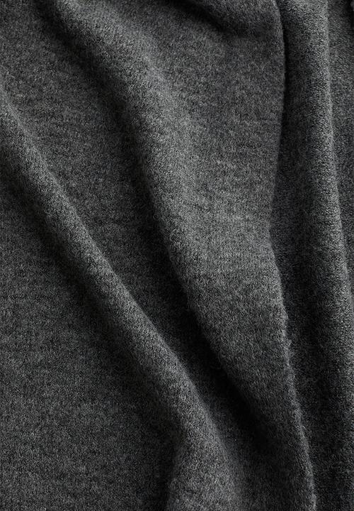 H&M - Long cardigan - dark grey marl 