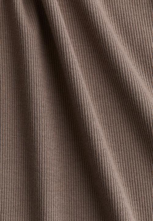 H&M - Ribbed jersey top - beige