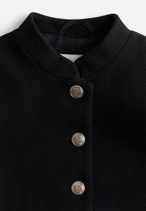 H&M - Button-front jacket - black