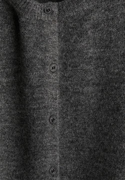 H&M - Knitted cardigan - dark grey marl