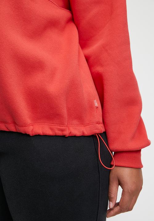 Cotton On - Plus Plush Essential Half Zip Jumper - Raspberry/Light Raspberry