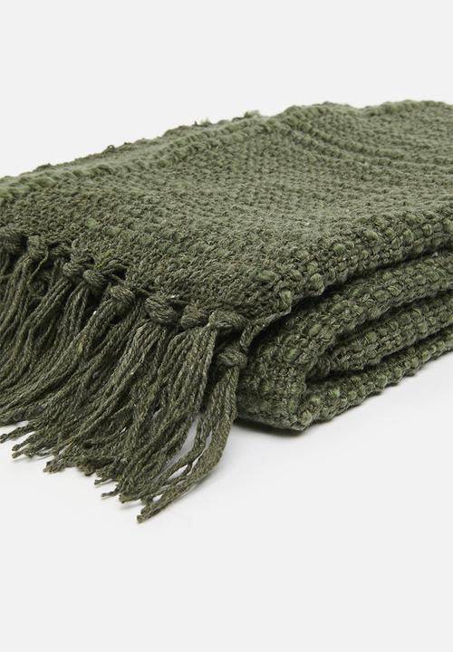 H&S - Plaid cotton slub - Olive
