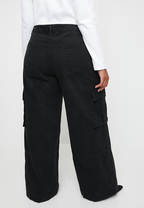 Cotton On - Plus Benny Cargo Pant - Washed Black