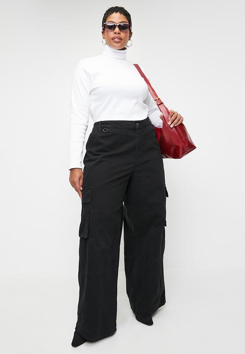 Cotton On - Plus Benny Cargo Pant - Washed Black