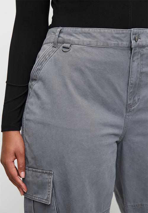 Cotton On - Plus Benny Cargo Pant - Washed Blue Slate