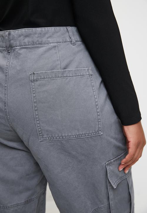 Cotton On - Plus Benny Cargo Pant - Washed Blue Slate