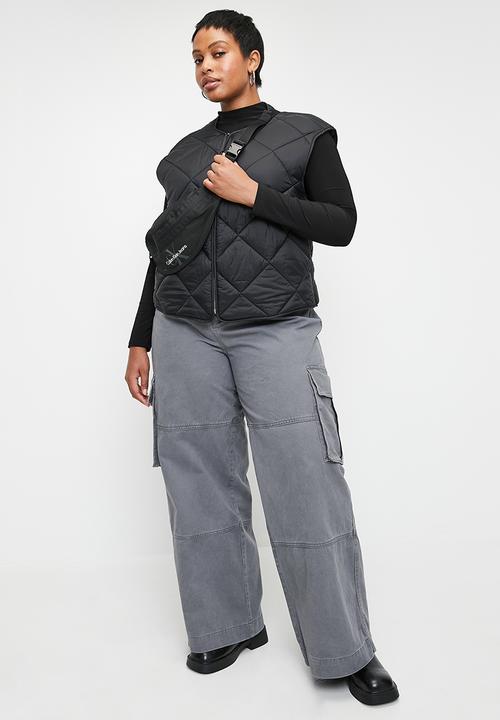 Cotton On - Plus Benny Cargo Pant - Washed Blue Slate