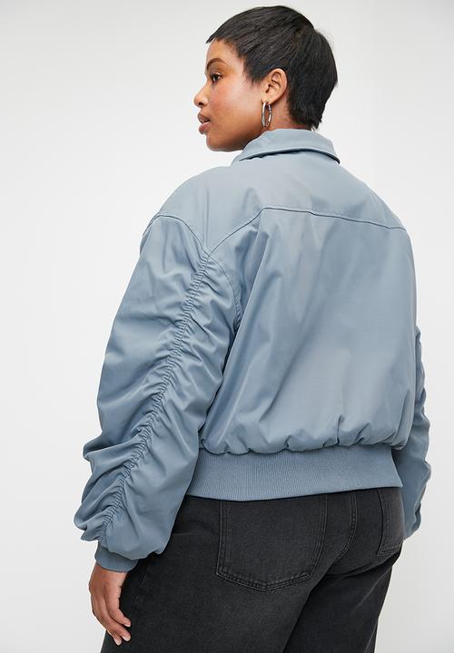 Cotton On - Plus Toby Bomber Jacket - Slate Blue
