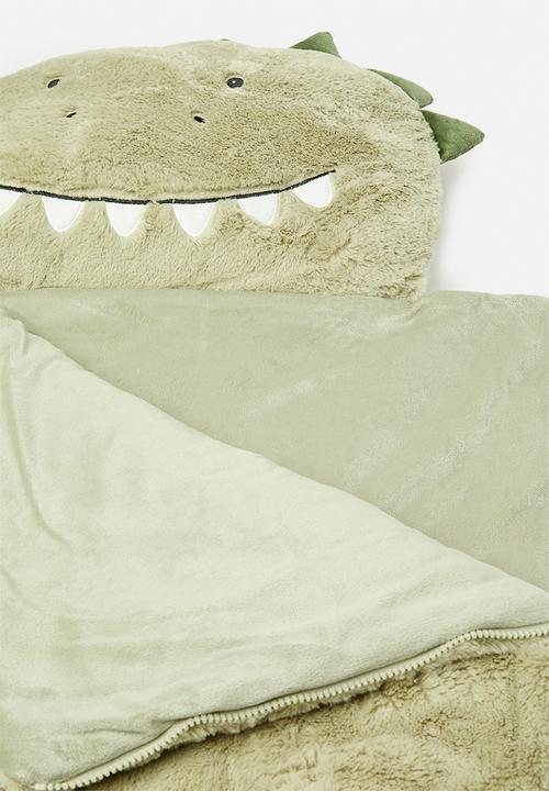 H&S - Fleece croc sleeping bag - green