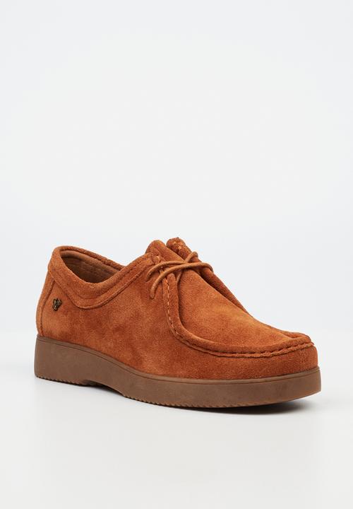 Butterfly Feet - Blaine 1 suede lace-up - tan