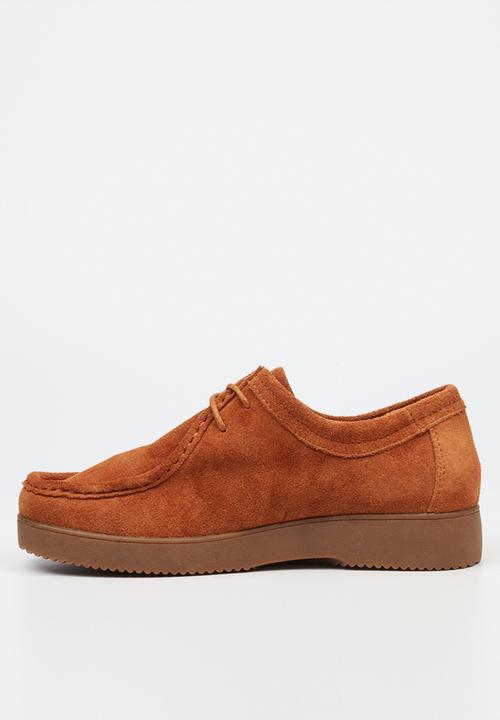 Butterfly Feet - Blaine 1 suede lace-up - tan