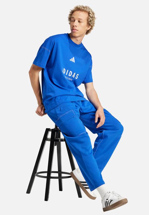 adidas Performance - All Szn Graphic Tee - Royal Blue
