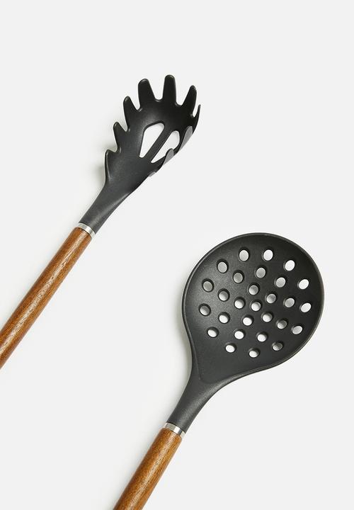 Excellent Houseware - Utensil Set of 4 - Black