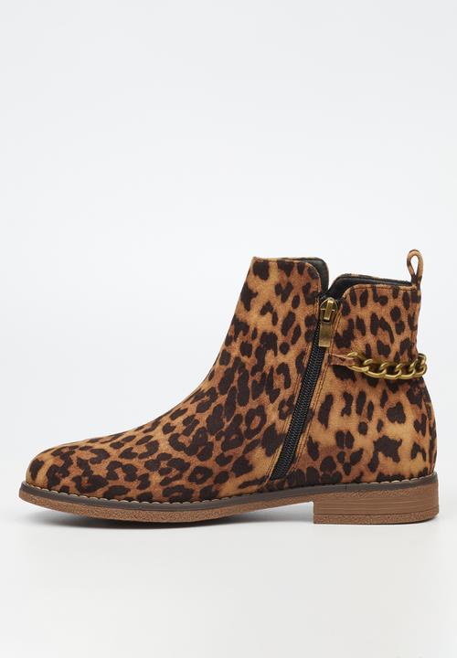 Butterfly Feet - Celeste 5 Ankle - Leopard