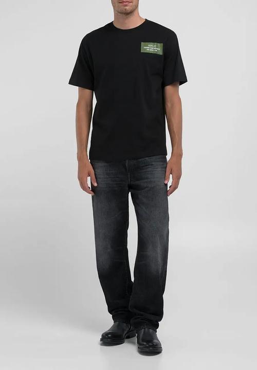 Replay - Replay logo T-shirt - black