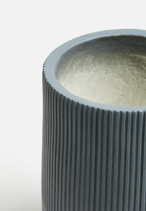 Sixth Floor - Lou fibreclay planter - Charcoal