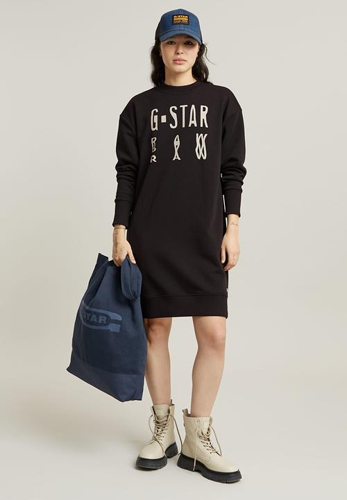 G-STAR - Chroma Gr Sw Dress L\S Wmn - Dk Black