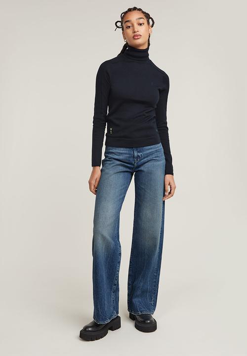 G-STAR - Core slim turtle knit wmn - Blue