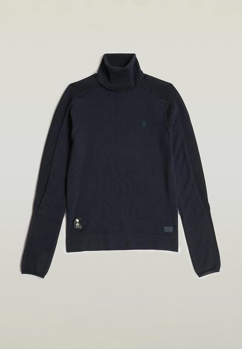 G-STAR - Core slim turtle knit wmn - Blue