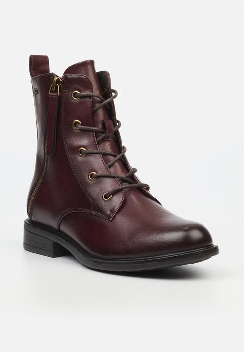 Miss Black - Victoria 2 boot - burgundy