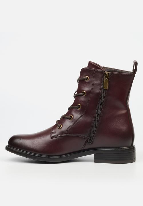 Miss Black - Victoria 2 boot - burgundy