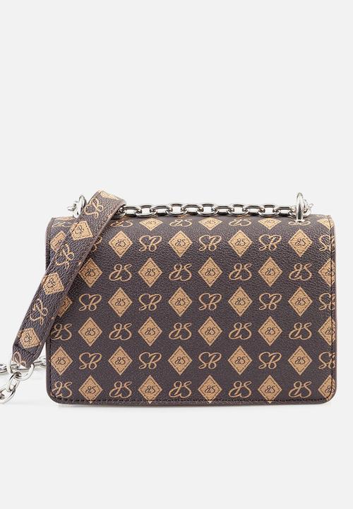 SISSY BOY - All over print 1 crossbody bag - burgundy base