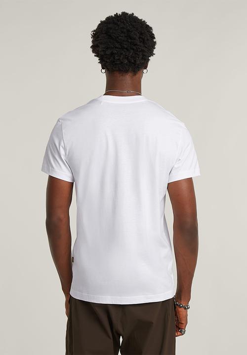 G-STAR - Text chest r t - white