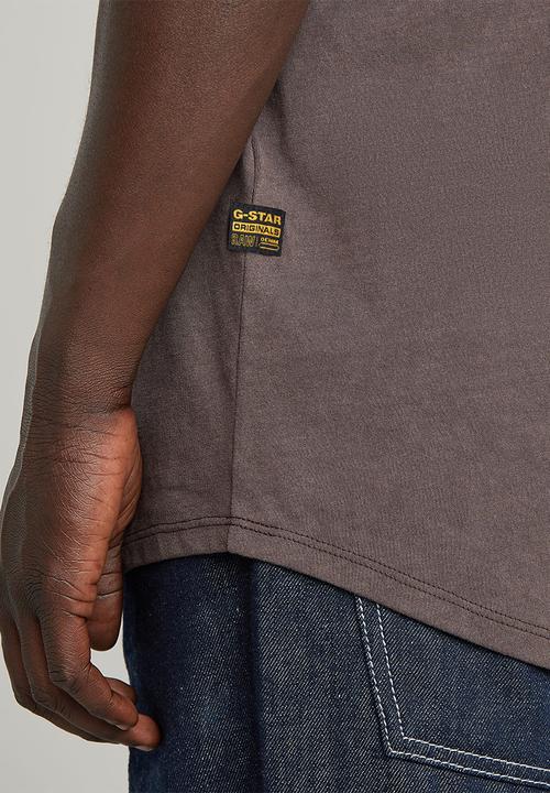 G-STAR - Text back gr overdyed lash r t - brown