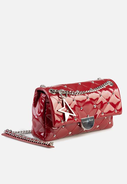 SISSY BOY - Becca patent story crossbody bag - red