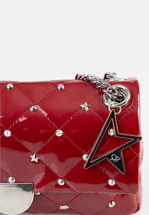 SISSY BOY - Becca patent story crossbody bag - red