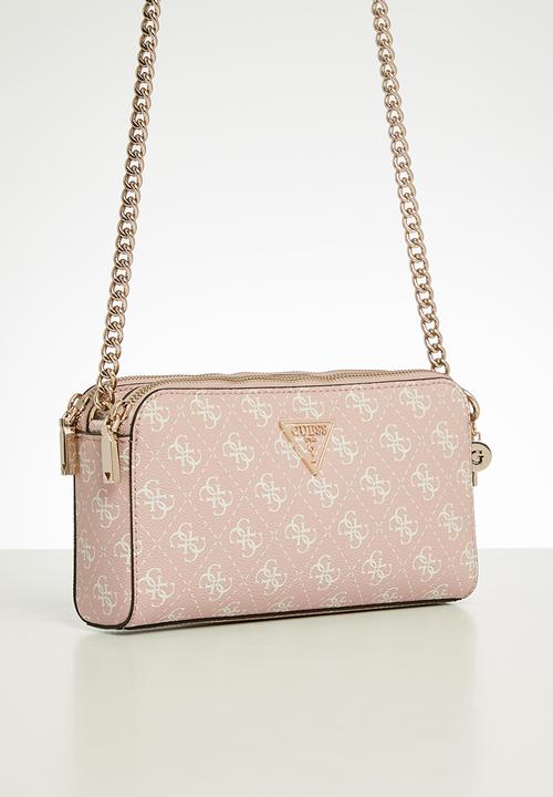 GUESS - Daryna status crossbody bag - latte logo/brown