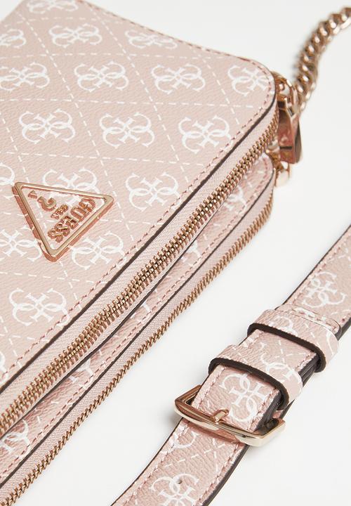 GUESS - Daryna status crossbody bag - latte logo/brown
