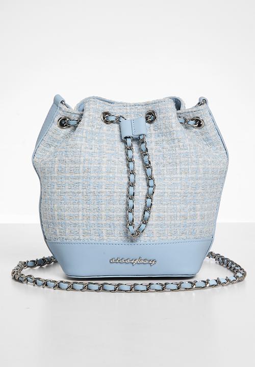 SISSY BOY - Boucle bucket bag - blue
