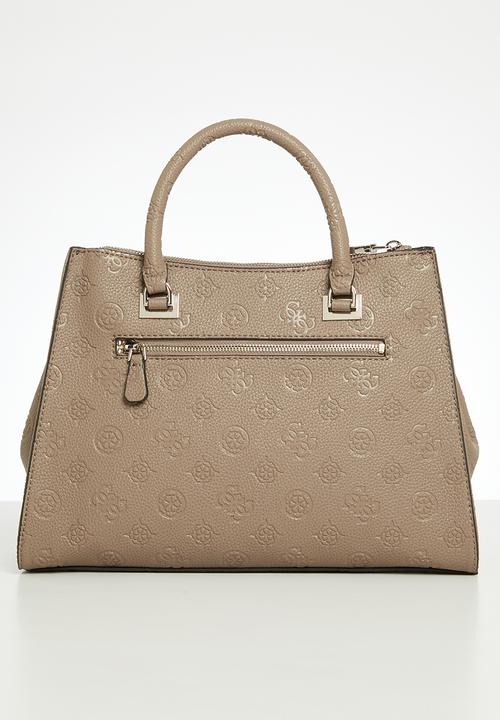 GUESS - Cresidia status satchel bag - brown