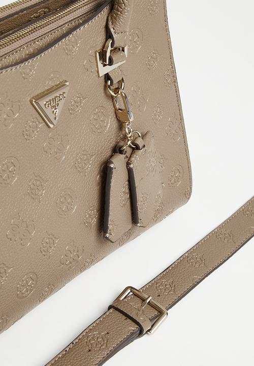 GUESS - Cresidia status satchel bag - brown