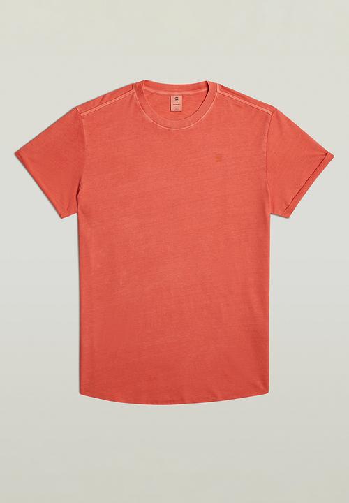 G-STAR - Text back gr overdyed lash r t - red
