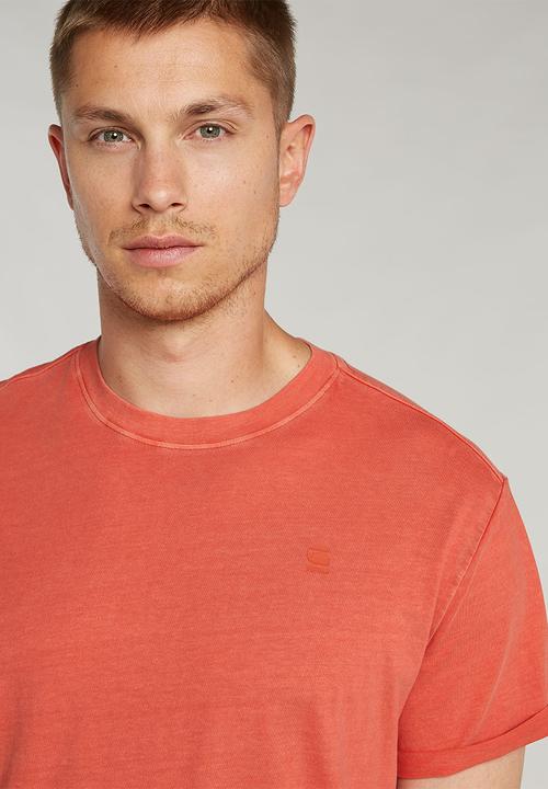 G-STAR - Text back gr overdyed lash r t - red