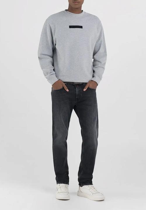 Replay - Replay branded sweatshirt - melange grey